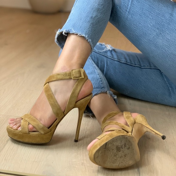 Suede Jimmy Choo Sandal - Picture 4 of 8